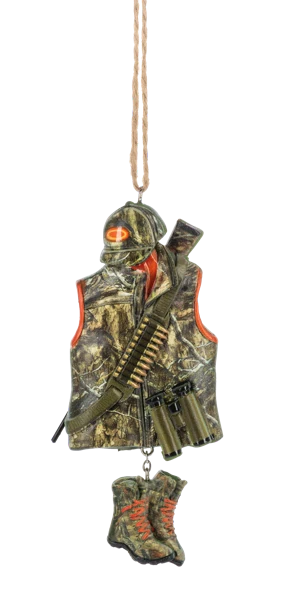 Camo Hunting Gear Ornament