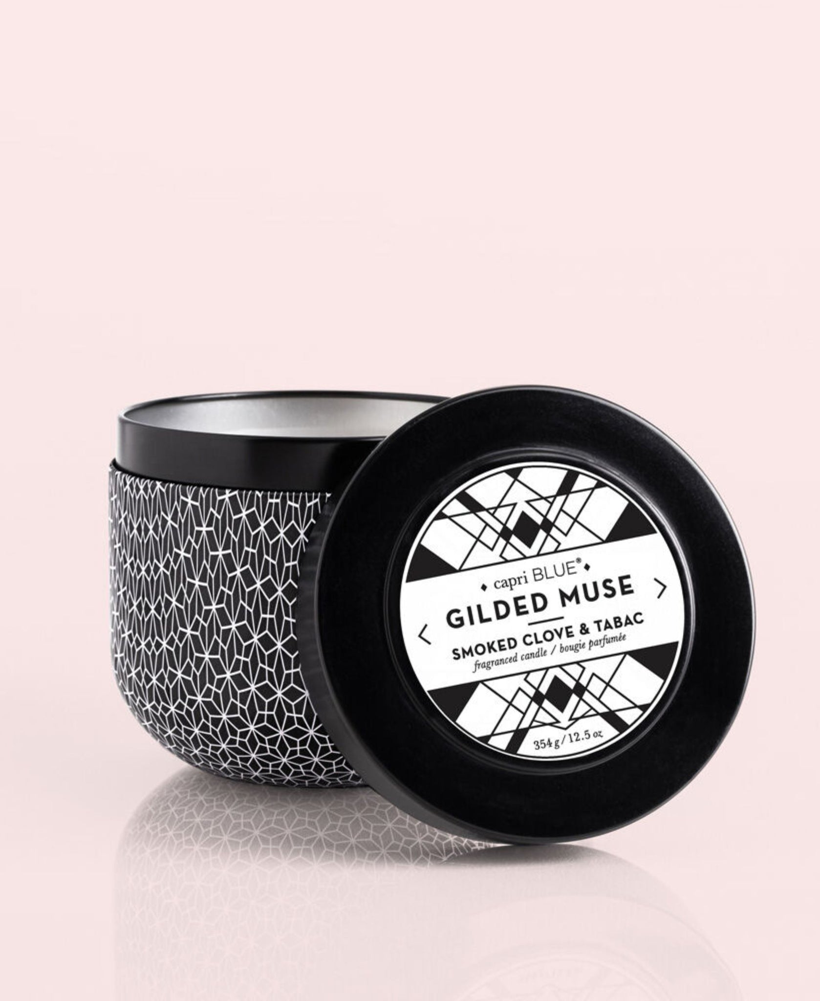 Capri Blue - Smoked Clove & Tabac Gilded Tin Candle