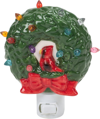 Cardinal Wreath Night Light