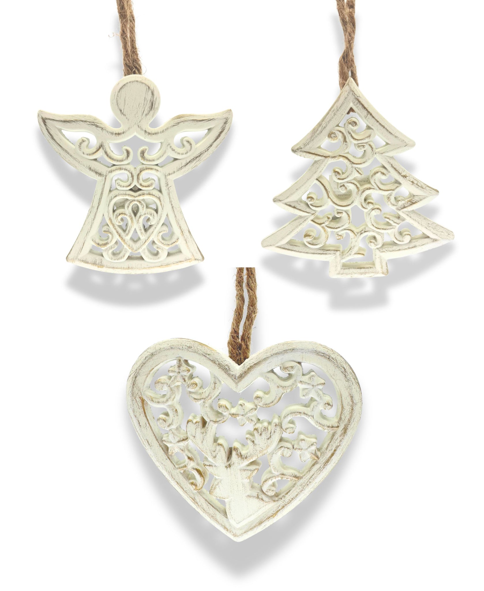 Carved Tree Ornaments