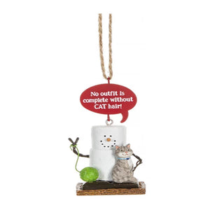 S'mores Cat Talk Ornaments