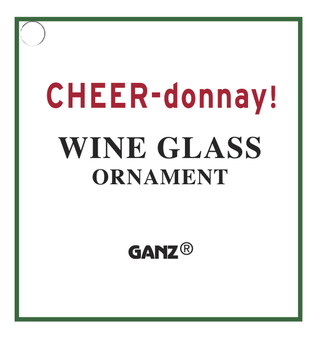White Wine Glass Ornament