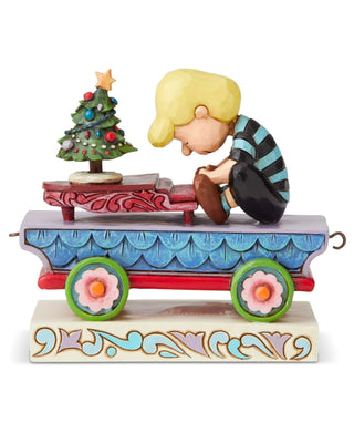 Jim Shore Peanuts 'Christmas Concerto'- Schroeder Christmas Train Car