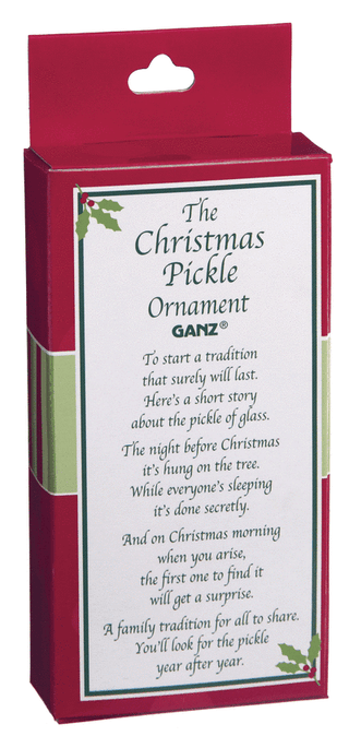 Glass Christmas Pickle Ornament