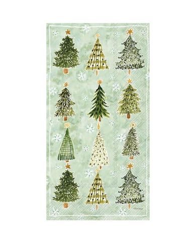 IHR Christmas Tree Pattern Hostess Napkins