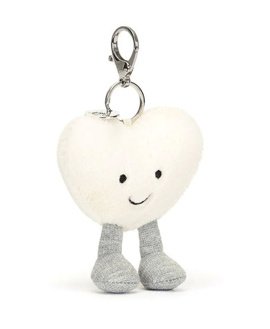 JellyCat Amuseable Cream Heart Bag Charm