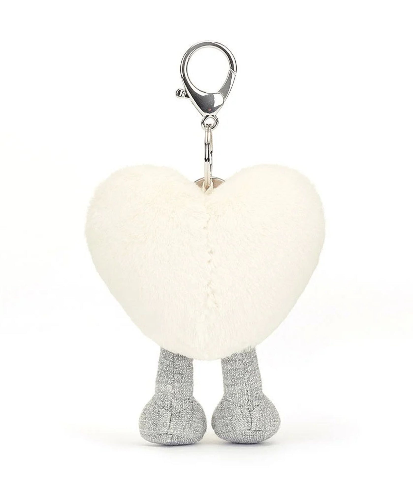 JellyCat Amuseable Cream Heart Bag Charm