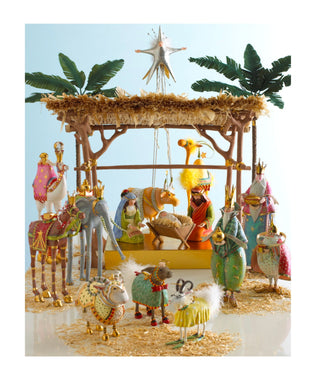 Patience Brewster Nativity Manger Ram Figure