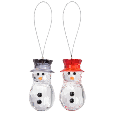 Crystal Holiday Snowman Ornament