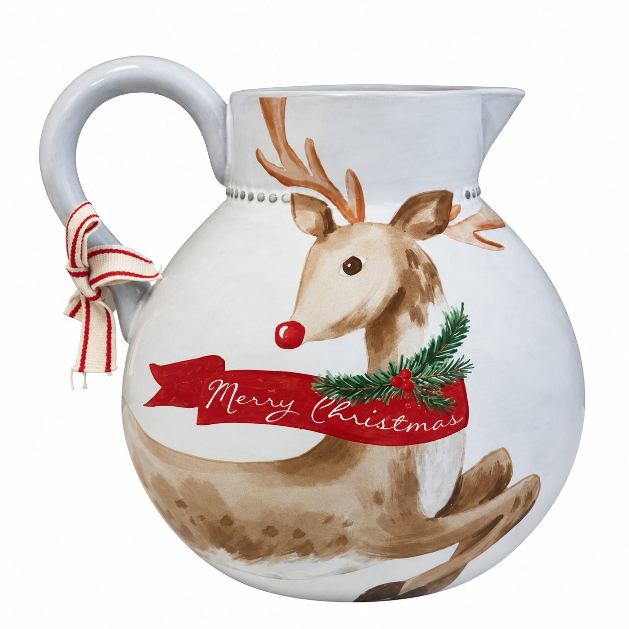 Tartan Reindeer Pitcher