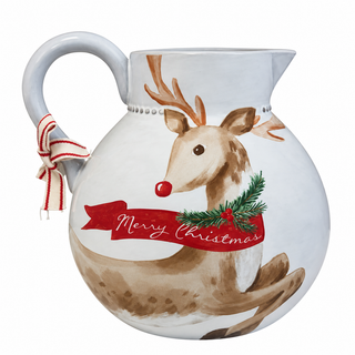 Tartan Reindeer Pitcher