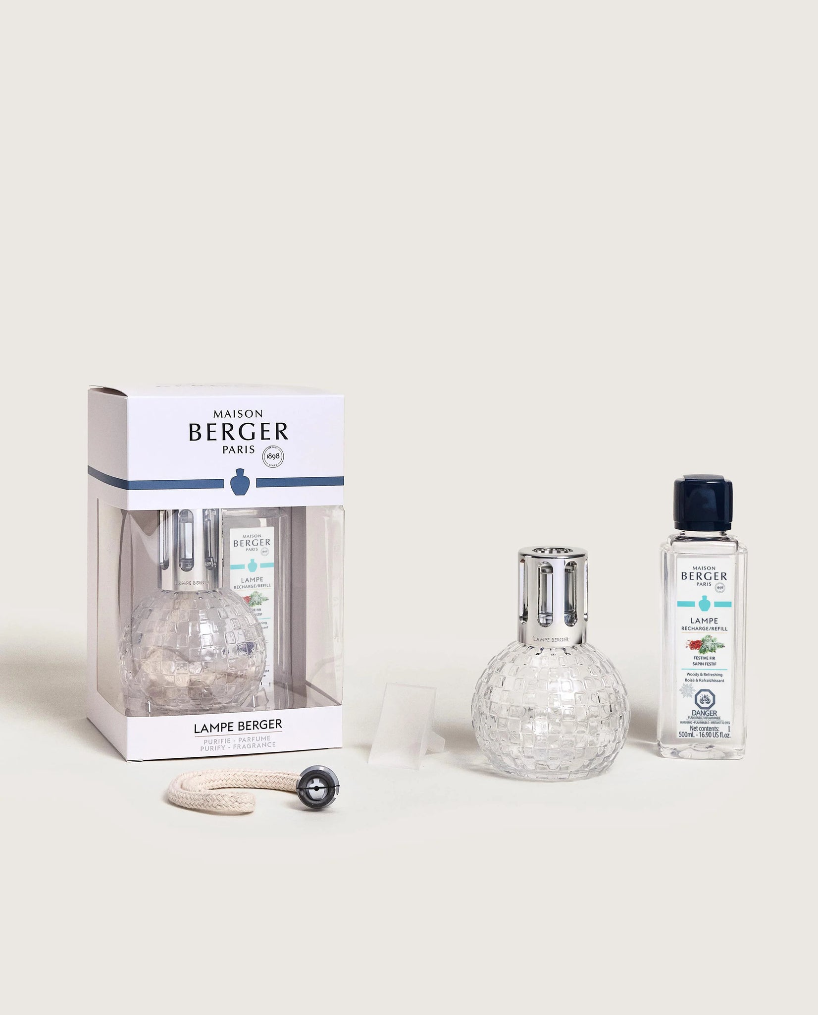 Disco Fragrance Lamp Gift Set Clear - Lampe Berger