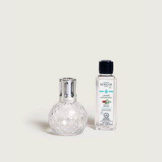Lampe Berger Disco Clear Fragrance Lamp Gift Set with Festive Fir