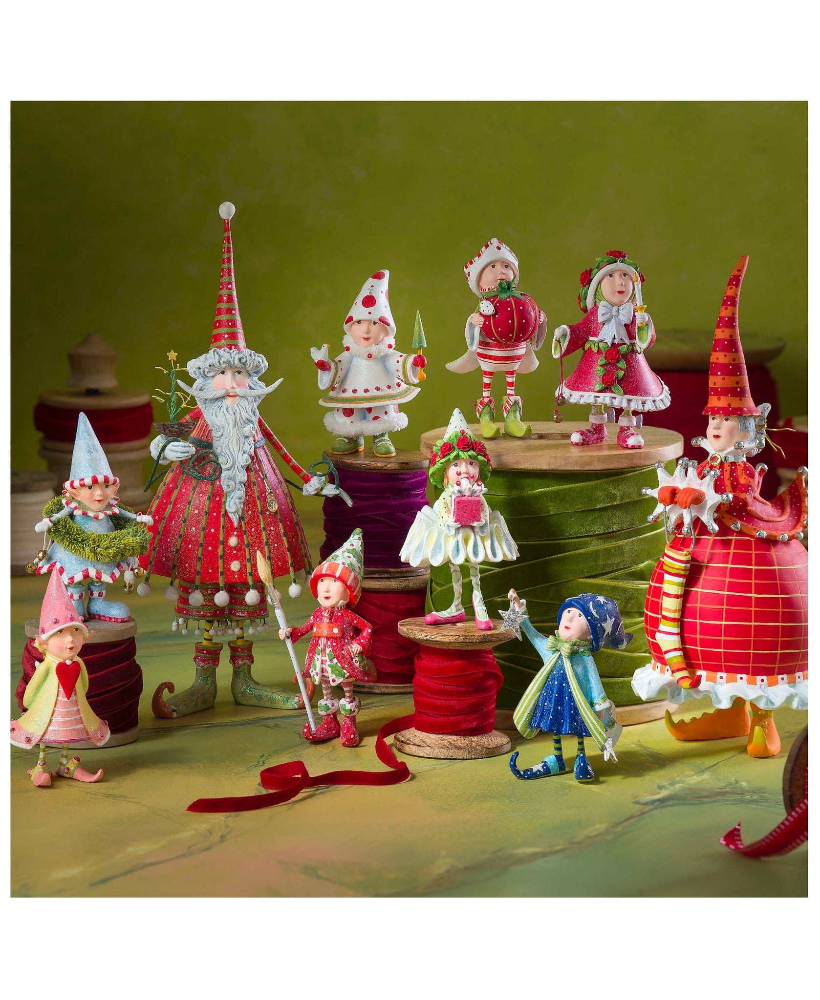 Patience Brewster Dash Away Red Mrs. Santa Figure