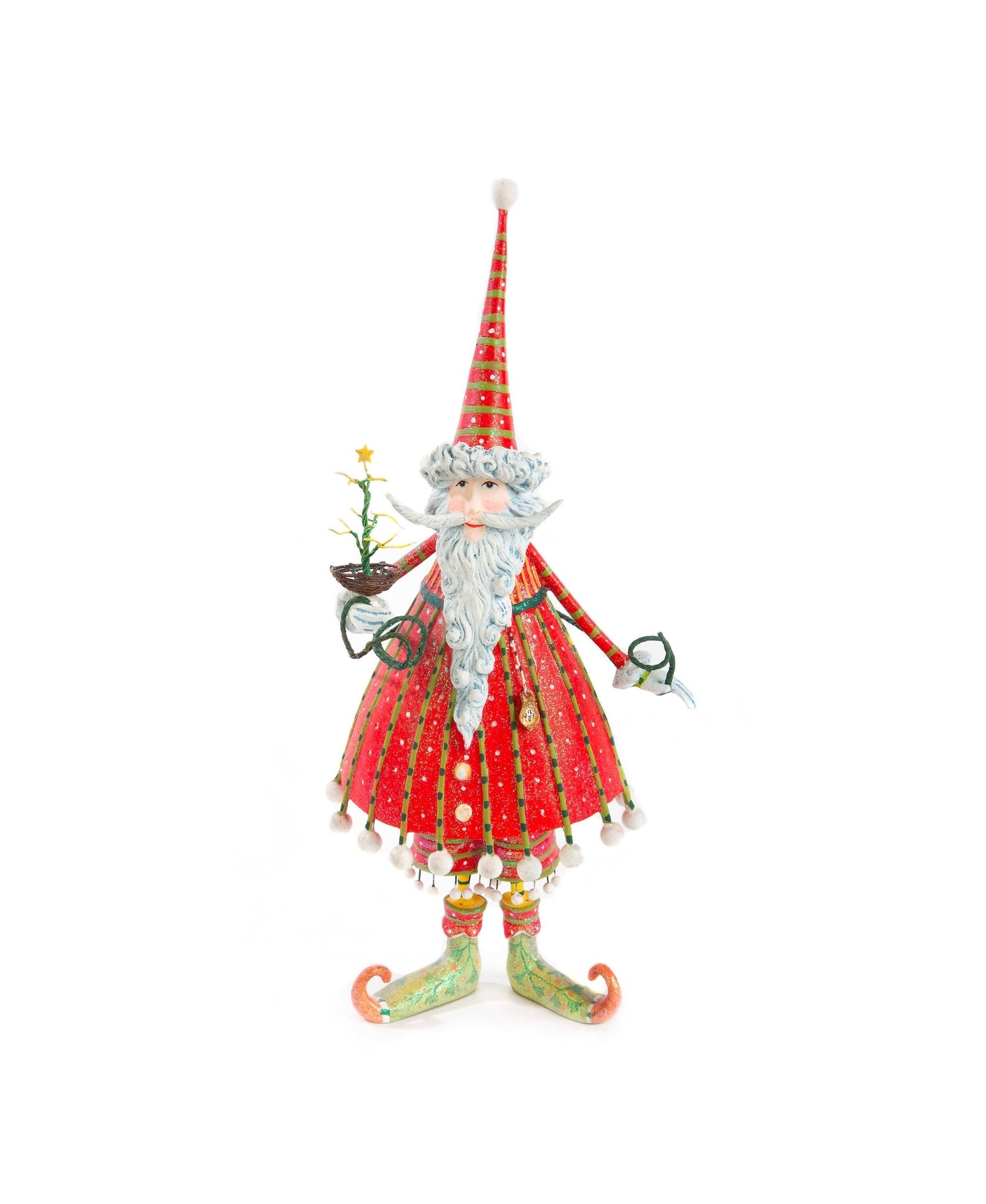 Patience Brewster Dash Away Dashing Santa Figure