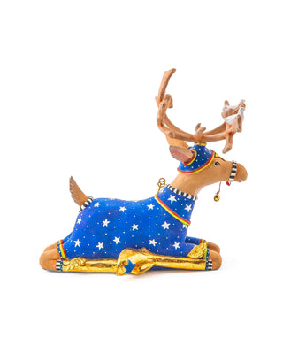 Patience Brewster Dash Away Sitting Comet Reindeer Figure