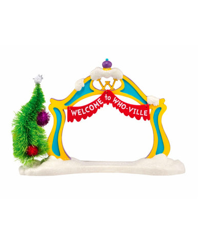 Department 56 The Grinch Village Welcome to Who-Ville Archway