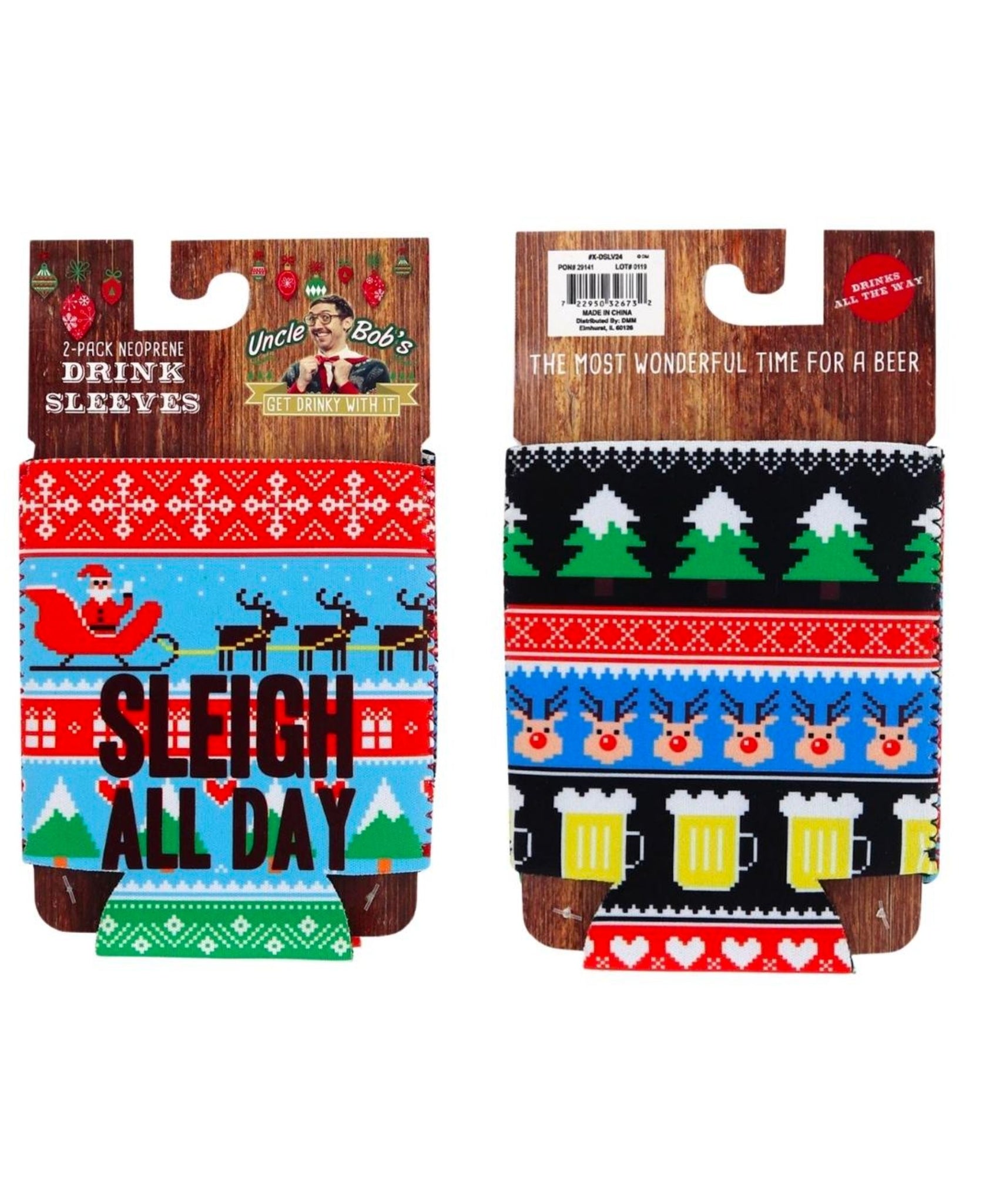 Holiday Drink Cozies - 2 pack