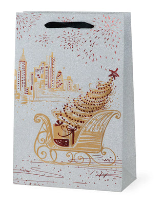 Gold Sleigh Gift Bag Large