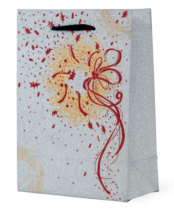 Gold Wreath Gift Bag Large