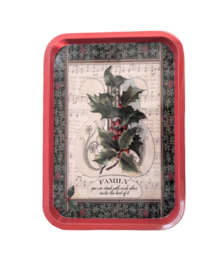 Vintage Style Metal Christmas Trays