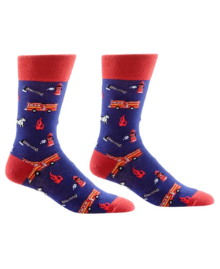 Firefighter Pattern Men's Socks