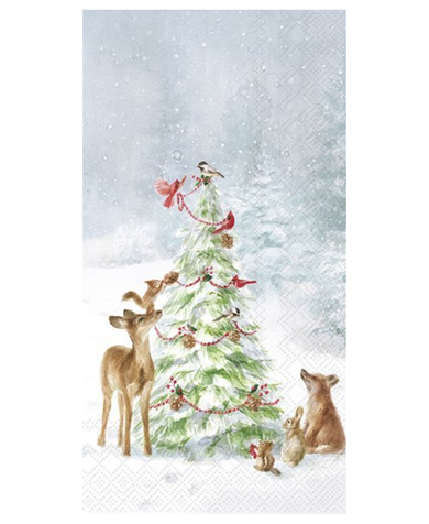 Ihr Friends in Snow Hostess Napkins