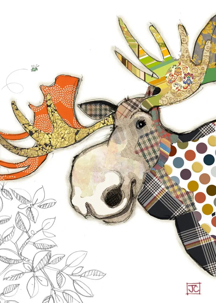 Bug Art Malcolm Moose Card Blank