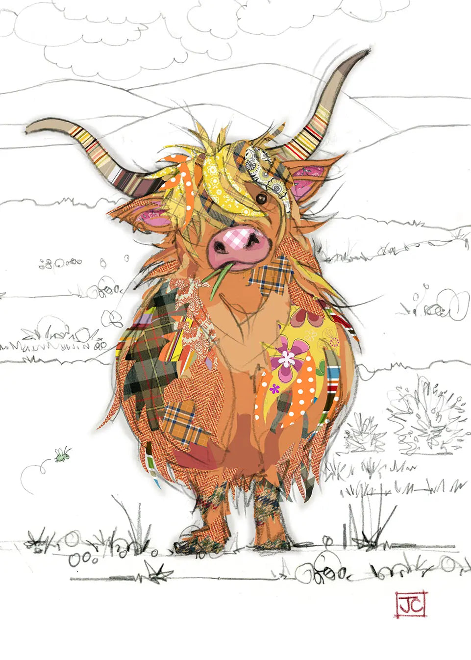 Bug Art Highland Hamish Card Blank