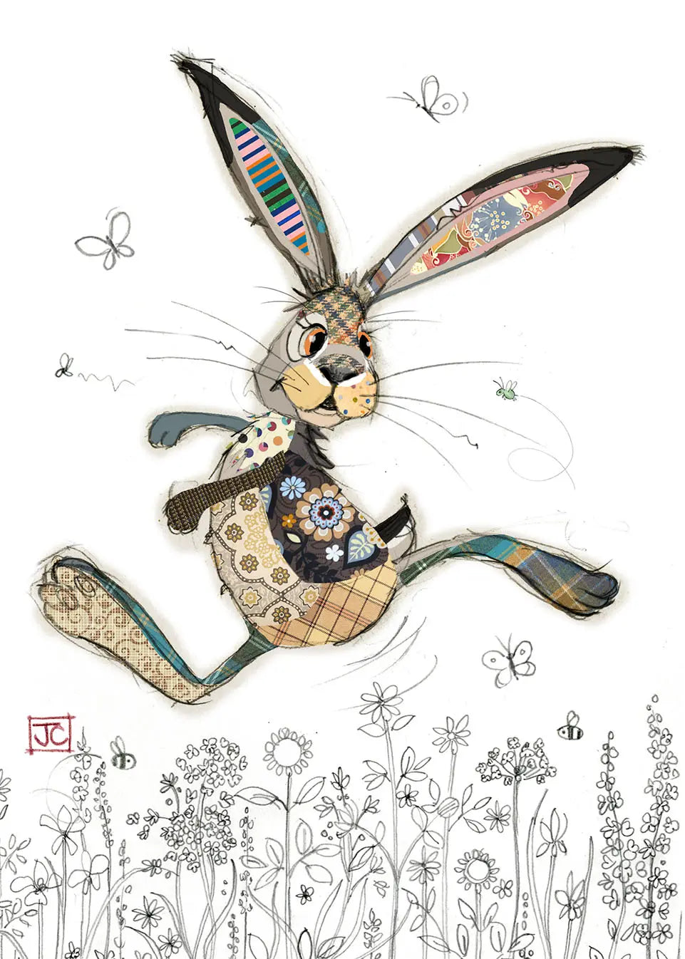 Bug Art Hesper Hare Card Blank