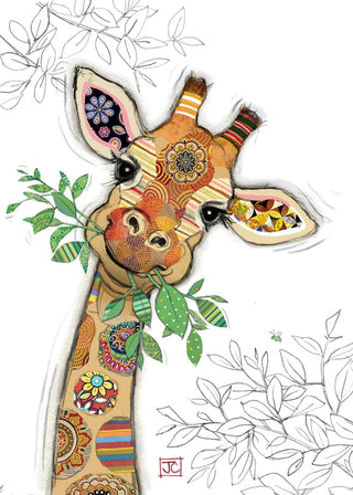Bug Art Gina Giraffe Card Blank