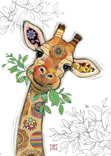 Bug Art Gina Giraffe Card Blank