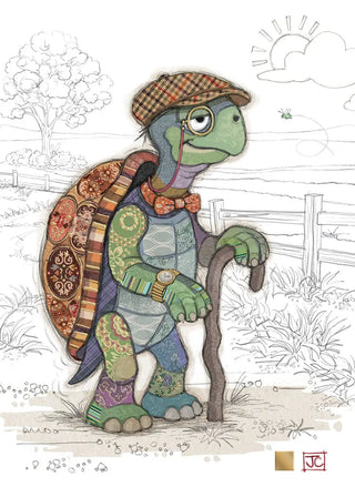 Bug Art Theodore Tortoise Card Blank