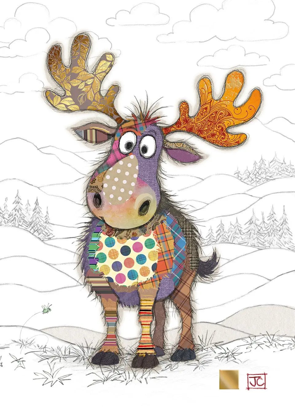 Bug Art Maxi Moose Card Blank