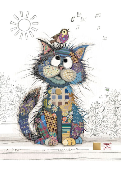 Bug Art Charlie Cat Card Blank