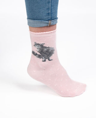 Wrendale Designs Women's 'Glamour Puss' Cat Socks