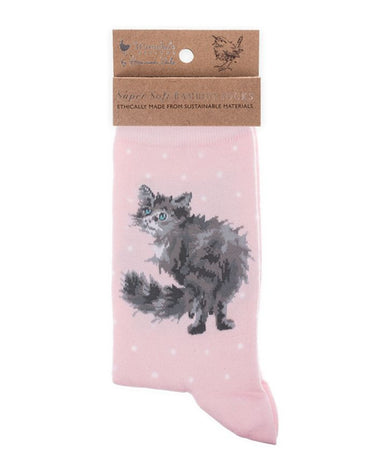 Wrendale Designs Women's 'Glamour Puss' Cat Socks