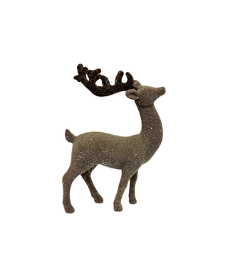 Flocked Brown Deer