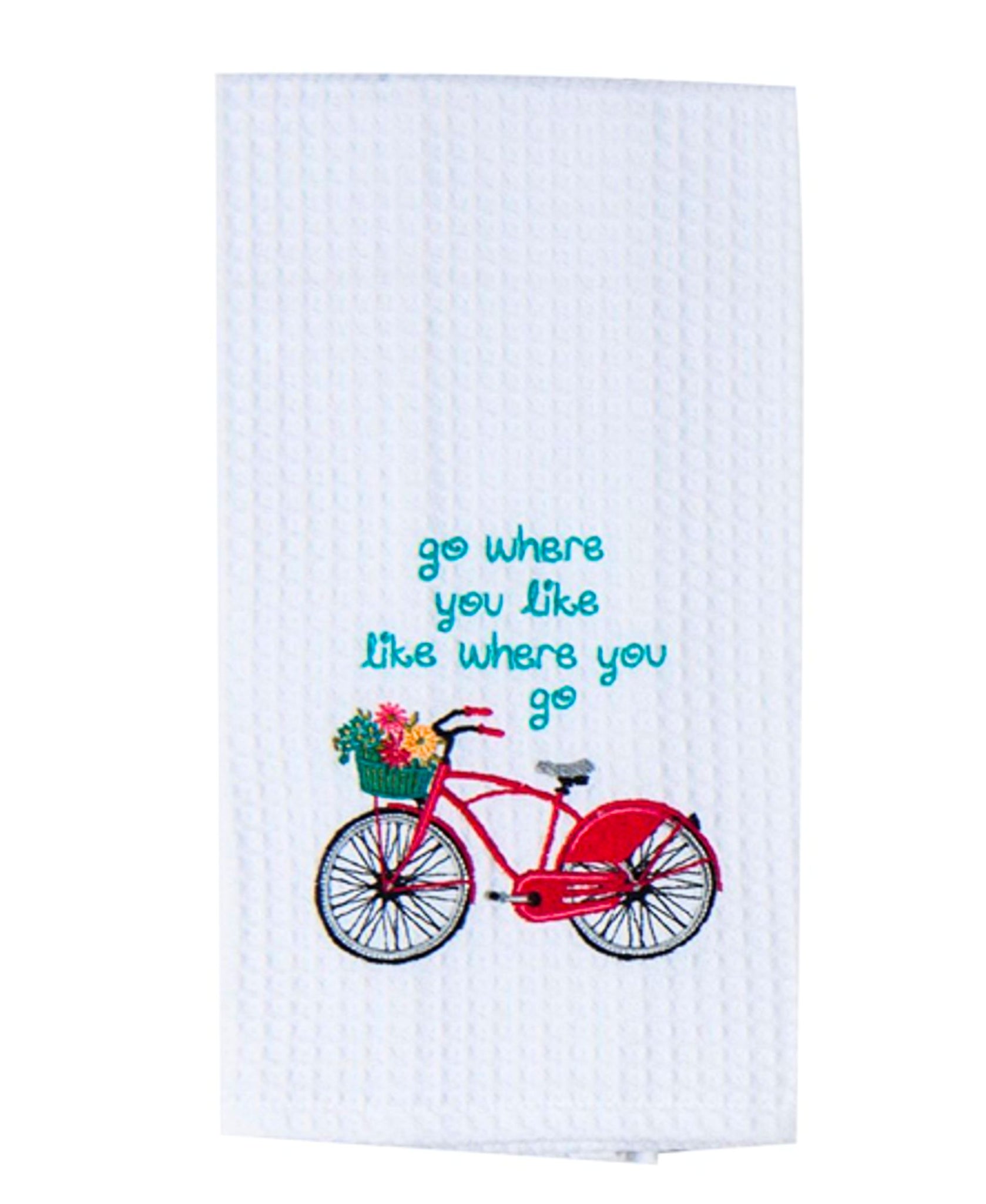 Go Where You Like, Like Where You Go Waffle Towel