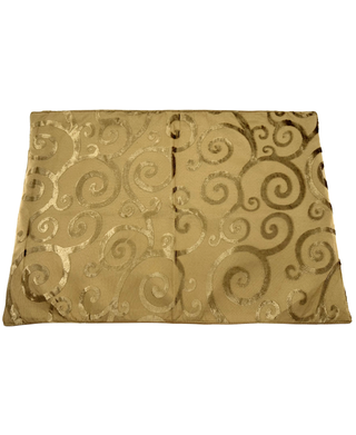 Split P Velvet Scroll Bronze Placement