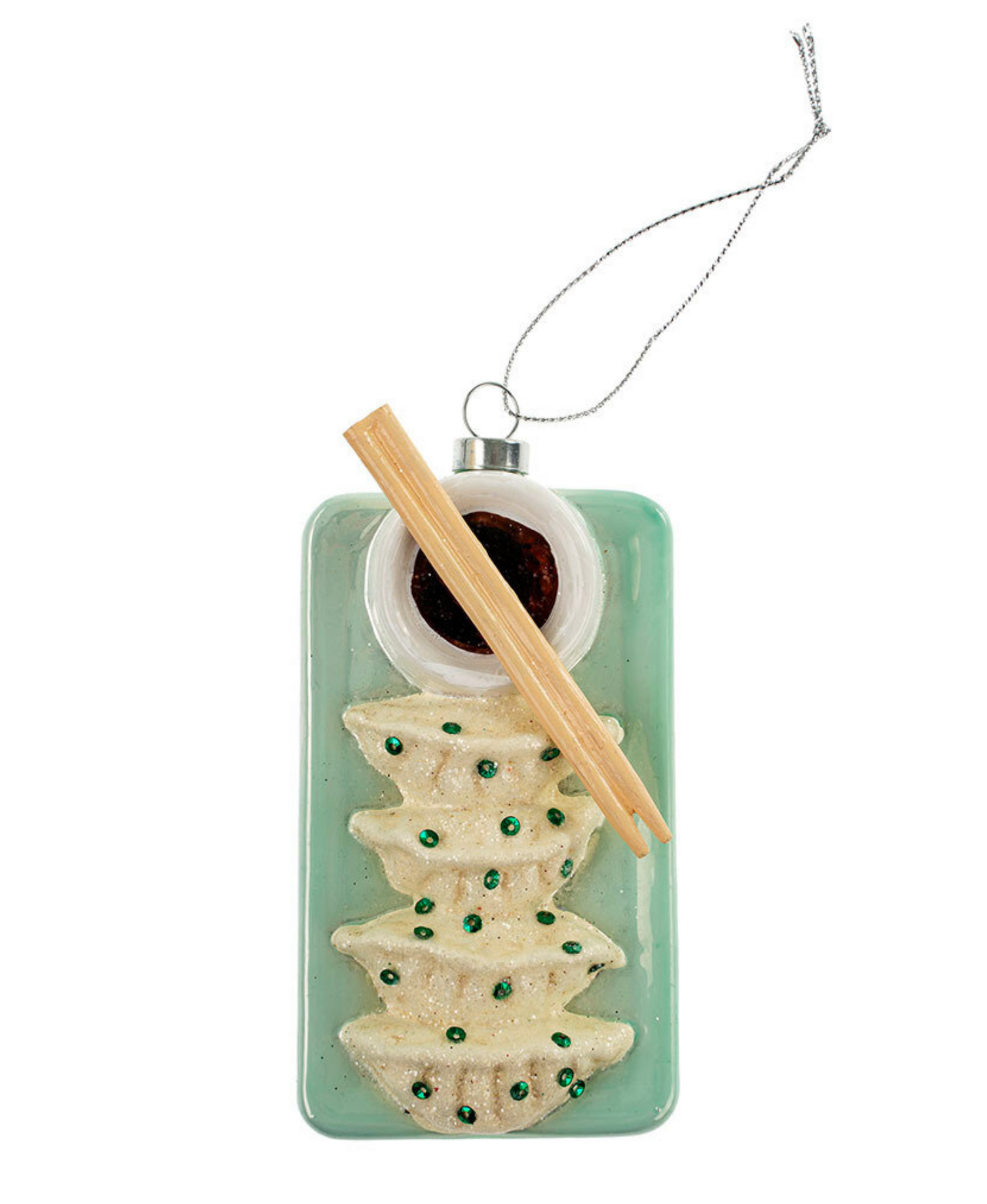 Gyoza Glass Ornament