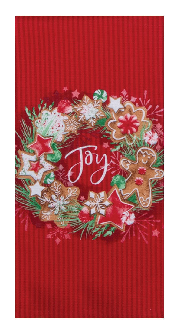 Kay Dee Sweet Ginger Joy Wreath Dual Purpose Terry Towel Kitchen Towel