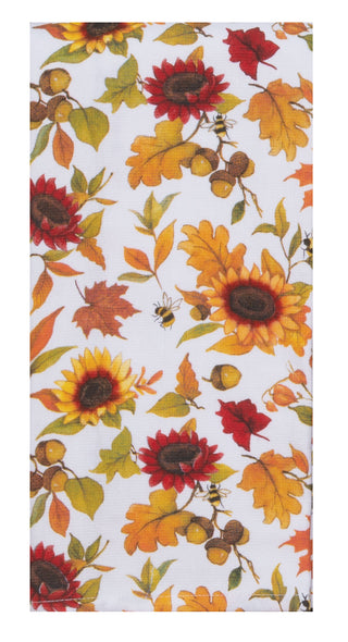 Kay Dee Harvest Sunflower Toss Dual Purpose Terry Towel Kitchen Towel