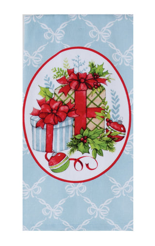 Kay Dee Christmas Morning Gifts & Bows Dual Purpose Terry Towel Kitchen Towel