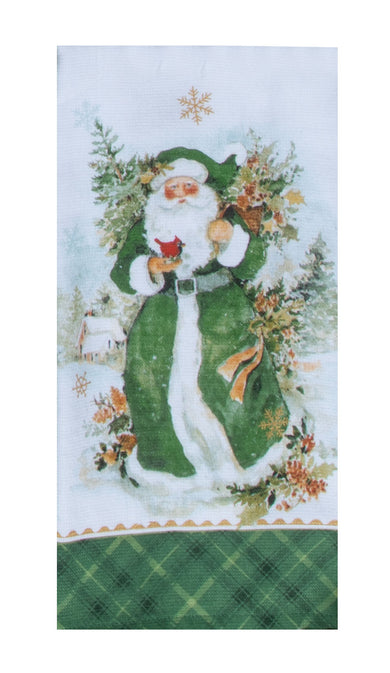 Sage Santa Dual Purpose Towel Kitchen Towel