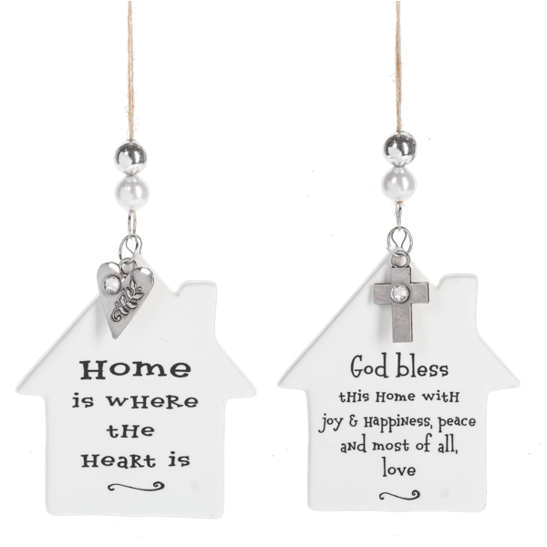 Home Themed Porcelain Ornament