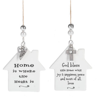 Home Themed Porcelain Ornament