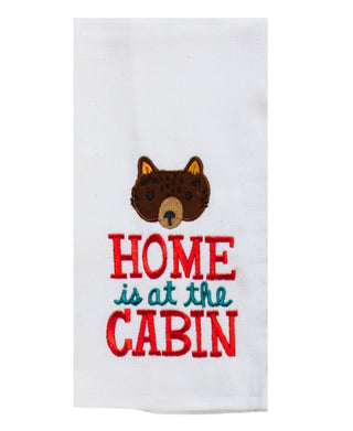 Home Is At The Cabin Dual Purpose Towel