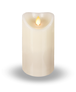 Ivory LED Wax Pillar Candle- 5