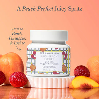 Beekman 1802 Juicy Peachy Lychee Goat Milk Whipped Body Cream